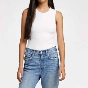 RIBBED CREW TANK BODYSUIT